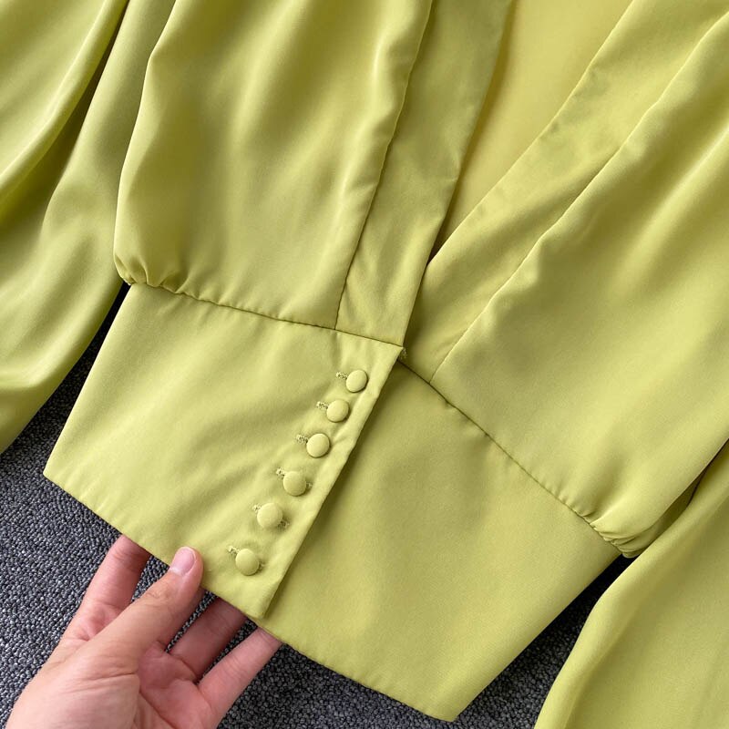 Satijnen blouse voor dames – Noor