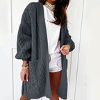 Gebreide jas in oversized model