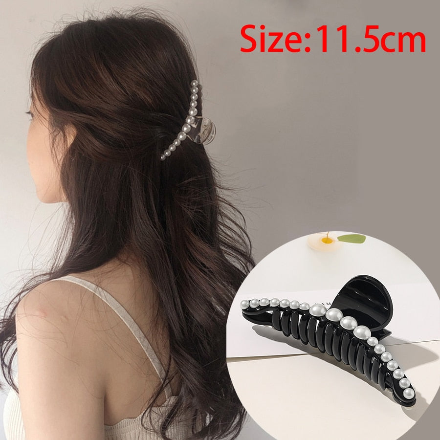 Haarclip met pareldecoratie