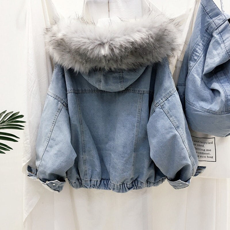 Denim winterjas voor dames — afbeelding 5