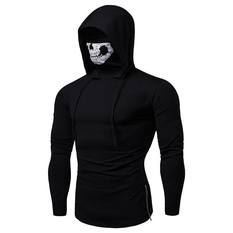 Heren-Hoodie met geïntegreerde skull-masker – herfst-editie shadowx