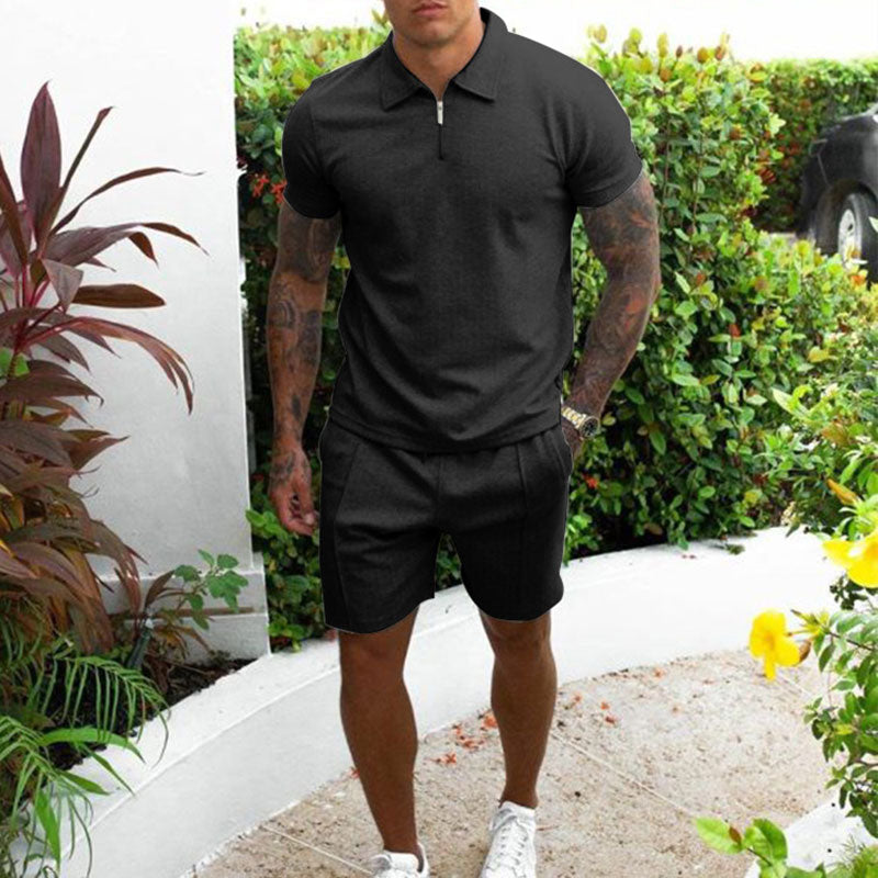Polo & short set voor heren