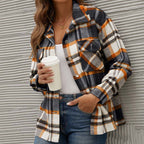 Checkered tussenjas voor de herst – Janou jas