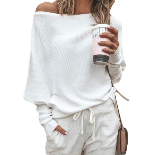 Gebreide off-shoulder damestrui