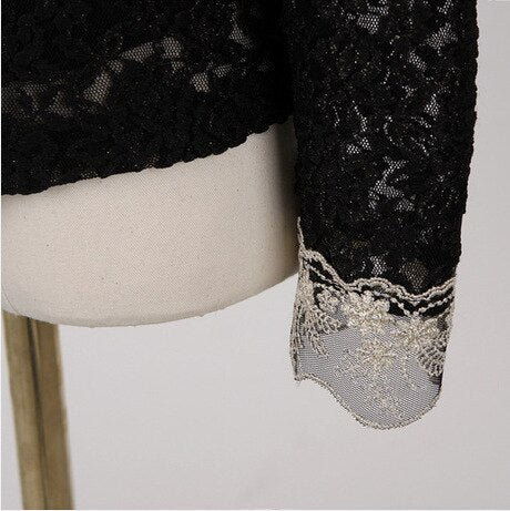 Damesblouse met herfst borduursels