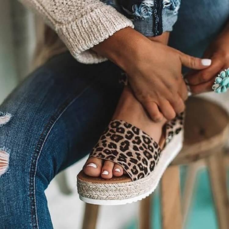 Dames espadrille zomersandalen