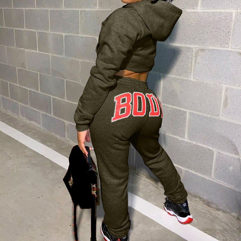 Sweatshirt en joggingsbroek voor dames