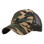 Dames baseballcap met een paardenstaartopening en klittenbandsluiting