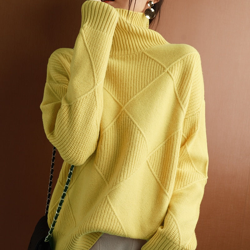 Oversized trui met col – Noor