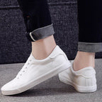 PU-leren heren slip-on sneakers