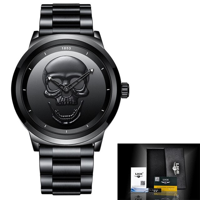 Horloge met schedelmotief LIGE