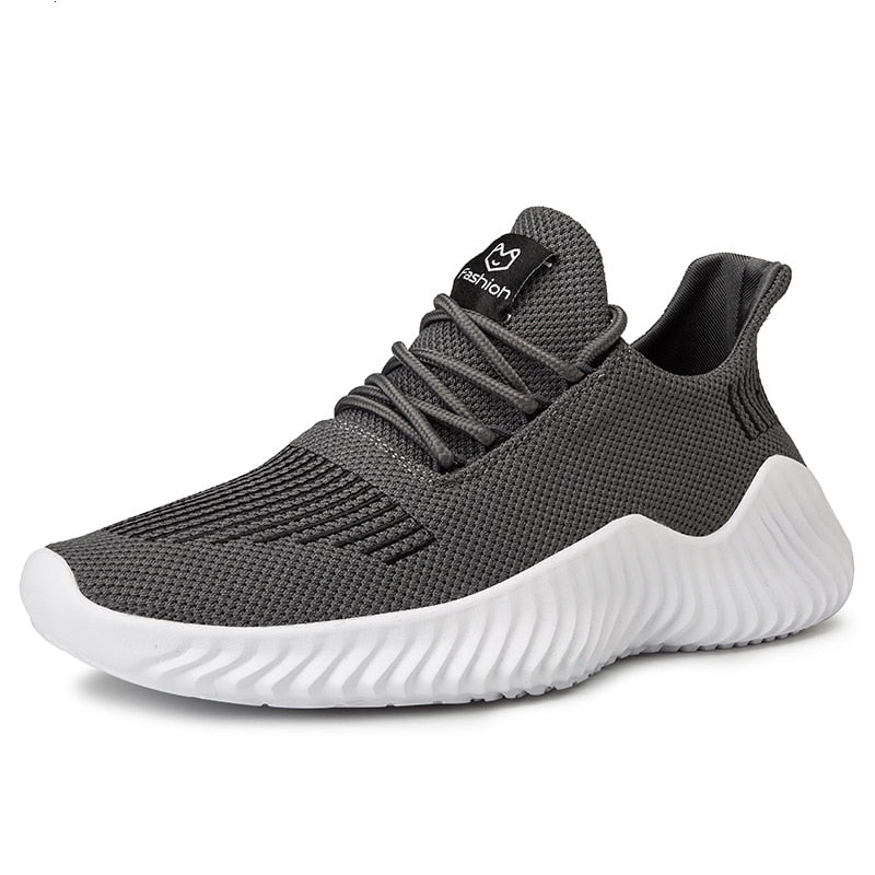 Ademende heren hardloopschoenen met mesh schacht