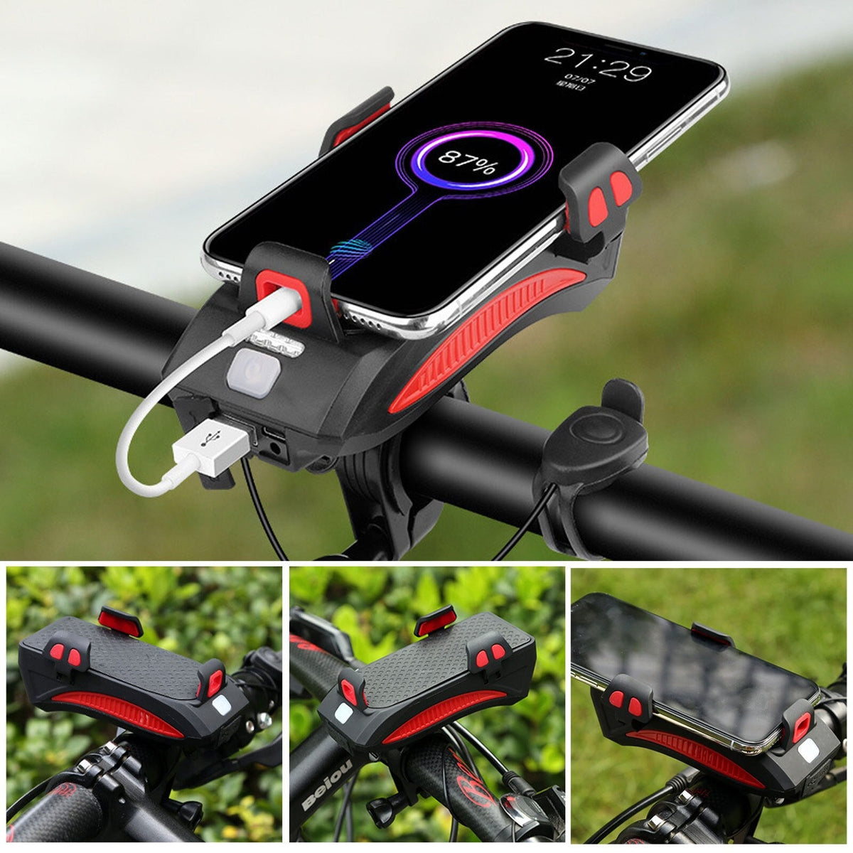 4-In-1 bike light – multifunctionele fiets licht