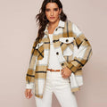 Plaid jas voor dames
