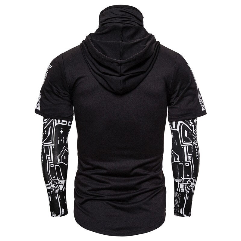 Heren-Hoodie met geïntegreerde skull-masker – herfst-editie shadowx