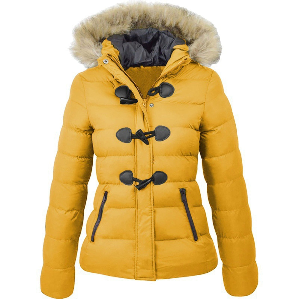 Winterjas met kraag voor dames