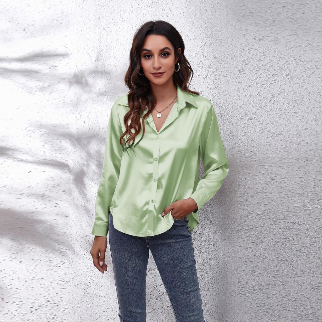 Noya | Satijnen damesblouse