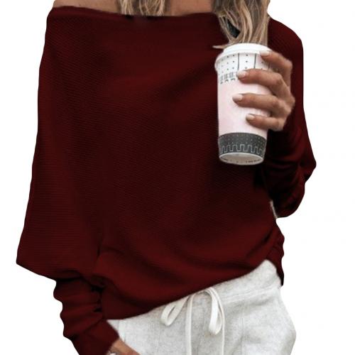Gebreide off-shoulder damestrui