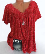 Dames boho zomerblouse met bloemenprint
