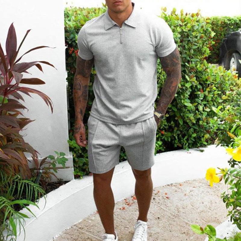 Polo & short set voor heren