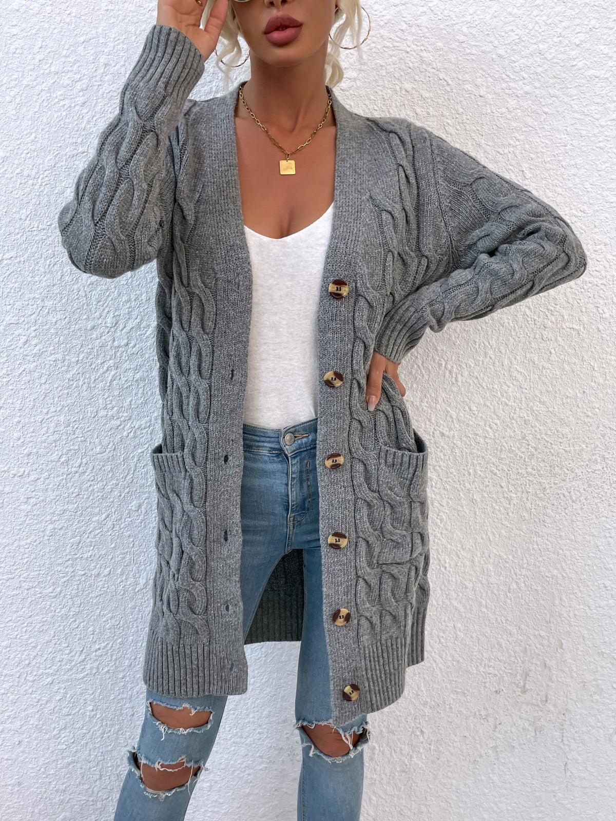 Lange vest voor dames – Noor