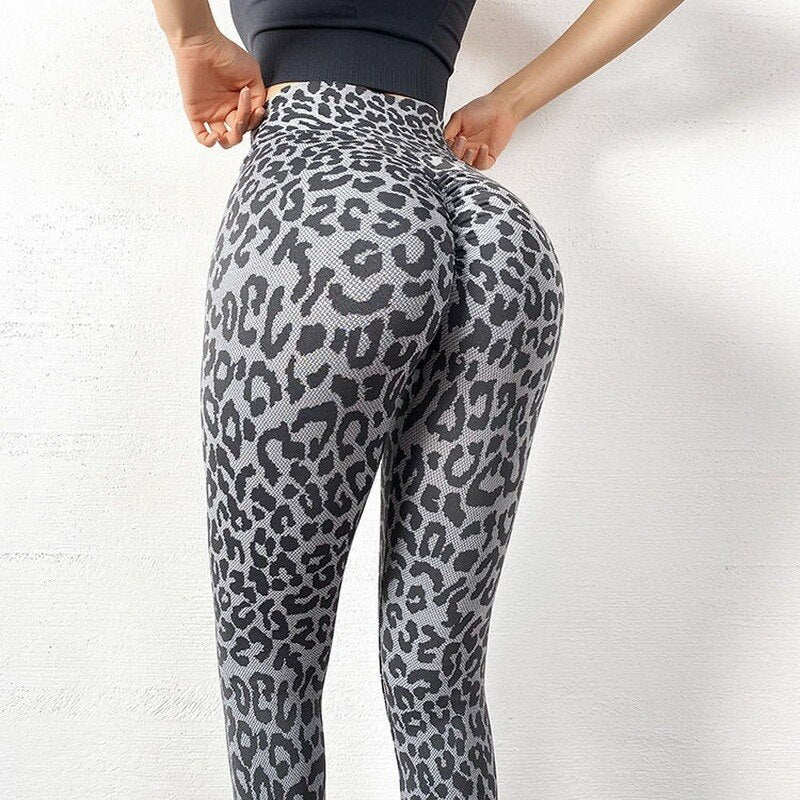 Sportlegging met luipaardprint