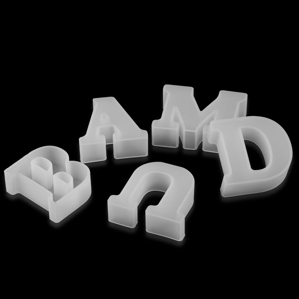 3D siliconen mal om chocoladeletters te gieten – bakplezier — afbeelding 9