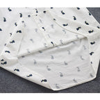 Speelse shirtjurk met konijnenprint en reverskraag