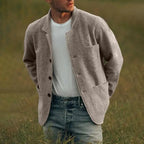 Heren cardigan met getailleerde pasvorm