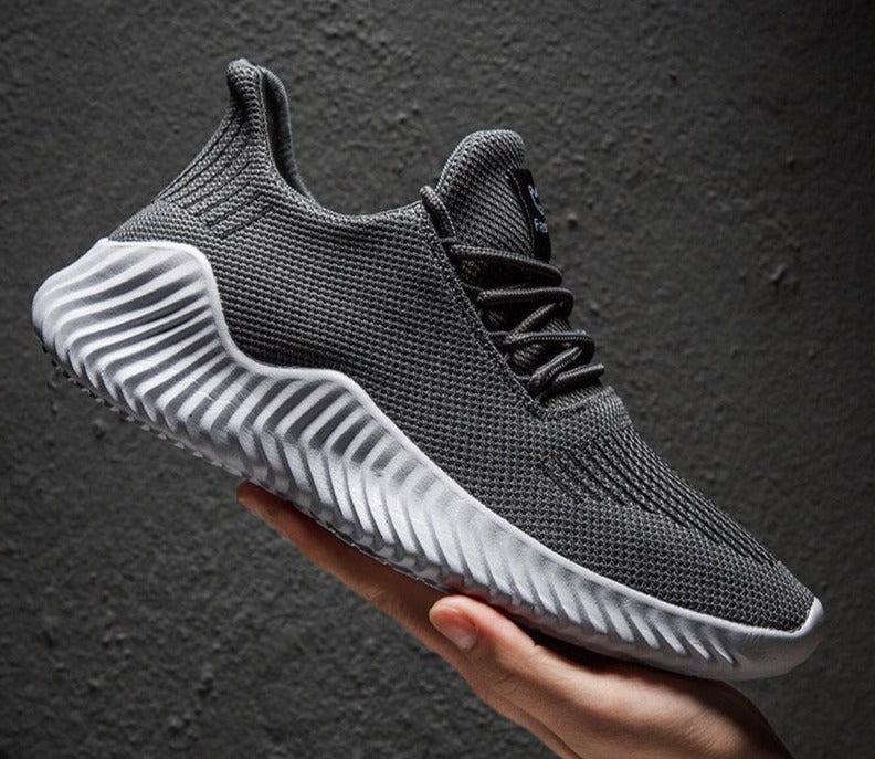 Ademende heren hardloopschoenen met mesh schacht