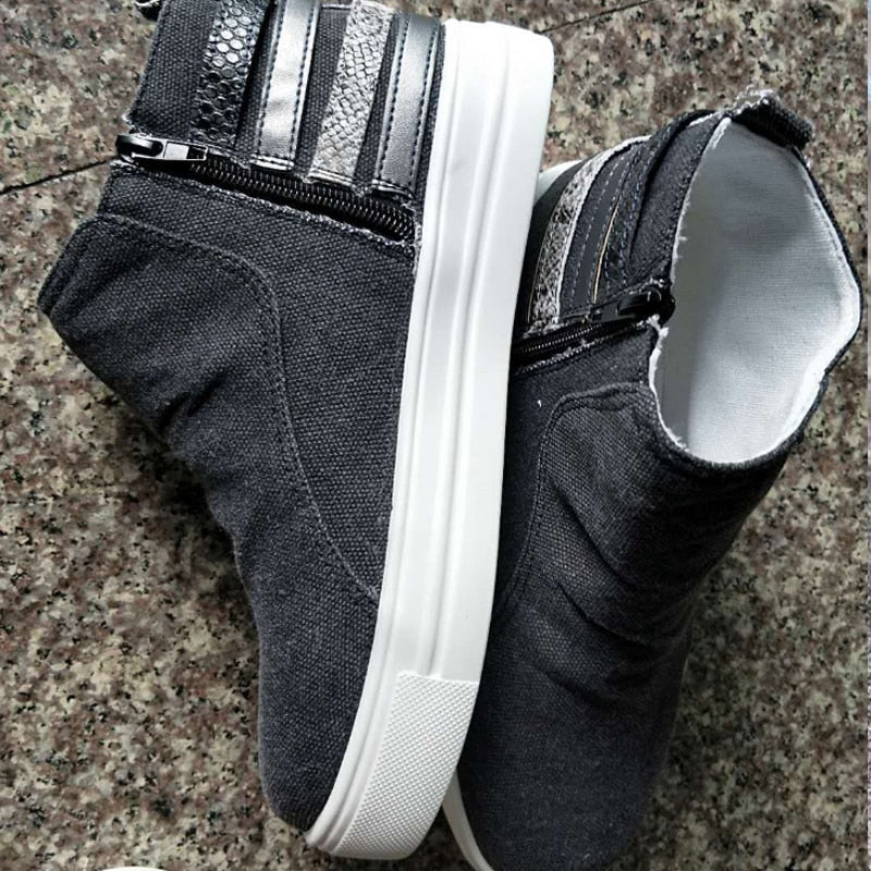 Slip on canvas sneakers voor dames
