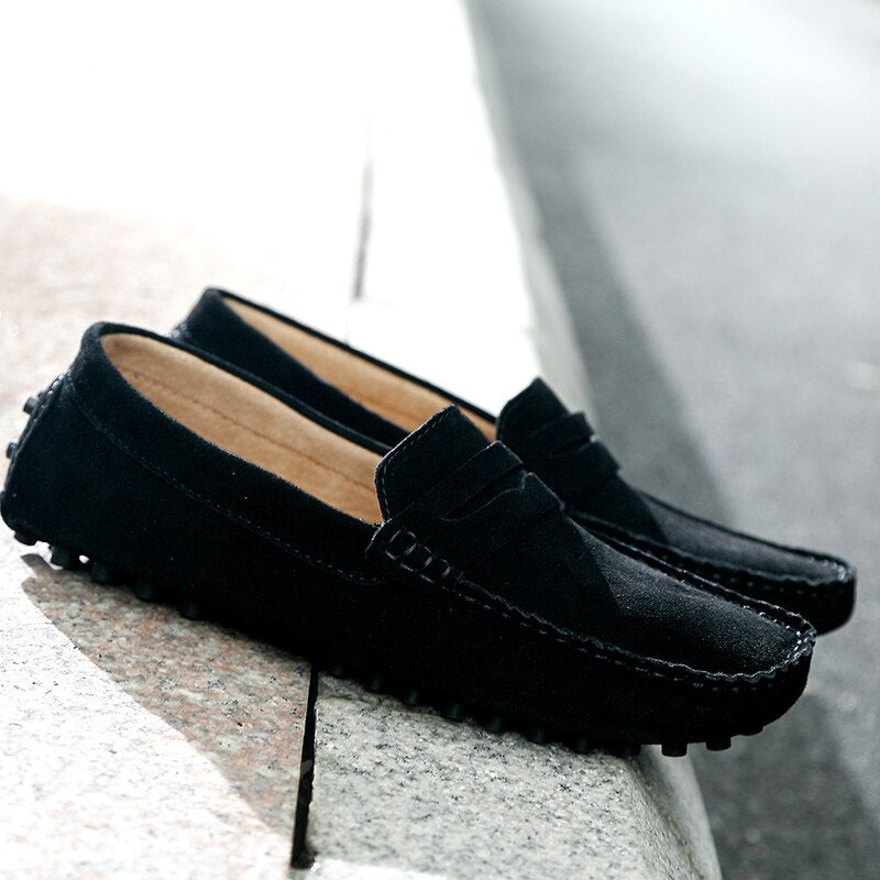 Suède herenloafers voor casual outfits
