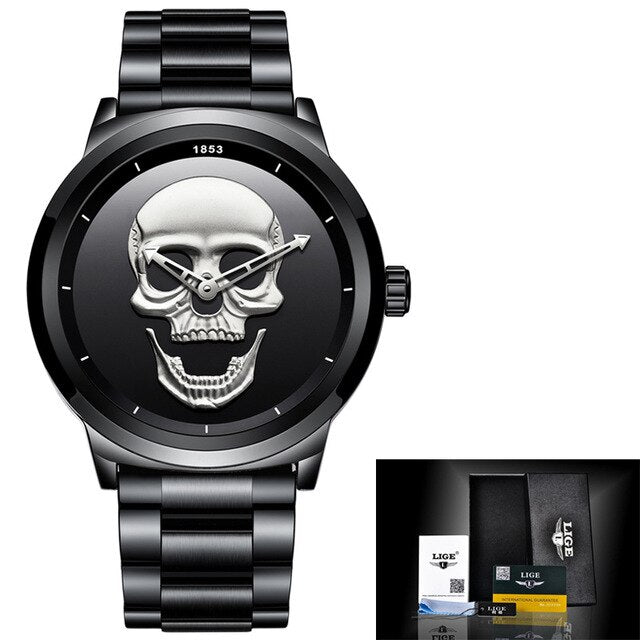 Horloge met schedelmotief LIGE