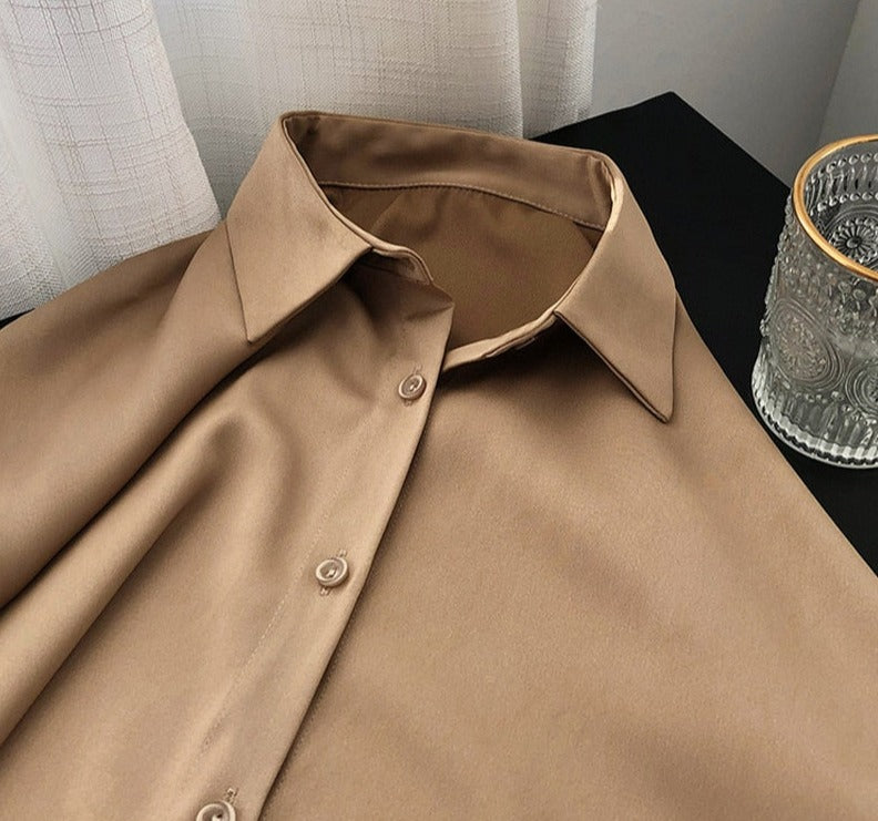 Sanna satijnen blouse — afbeelding 4