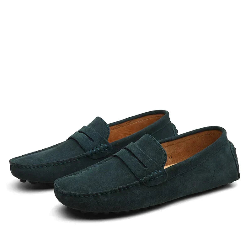 Italiaanse suède loafers
