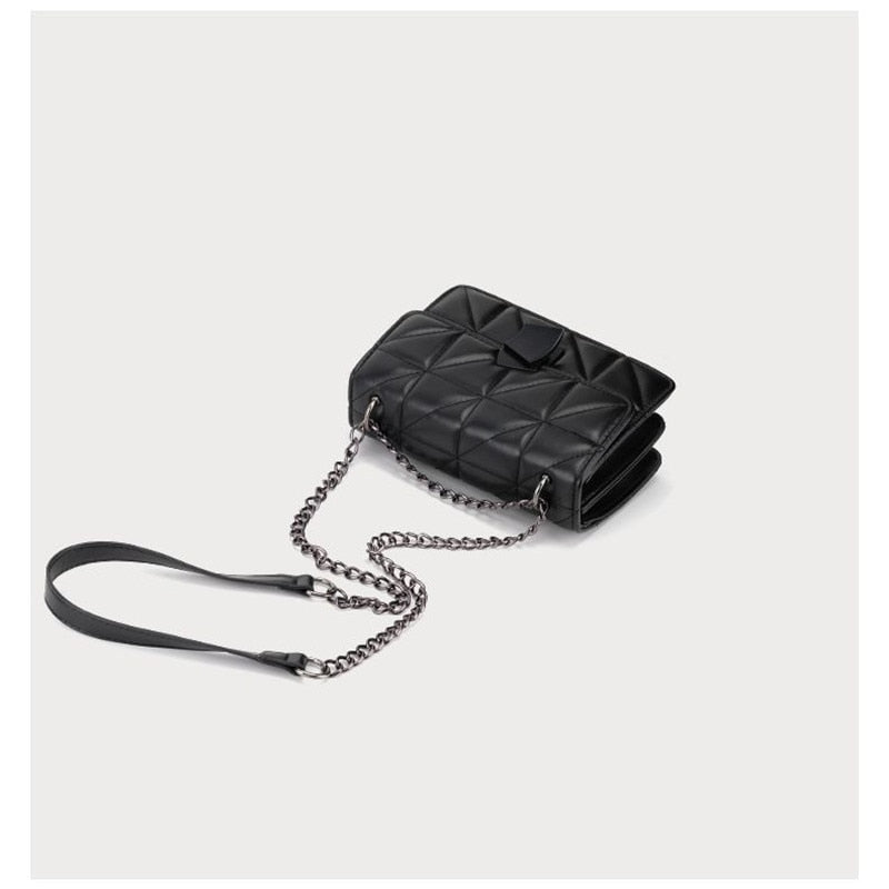 Lilly luxury tas – designer vintage tas met ruitvormig patroon