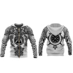 Viking hoodie met runen- en krijgermotieven