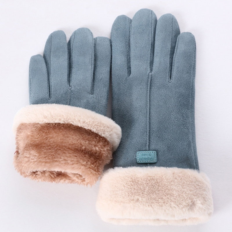 Furry handschoenen
