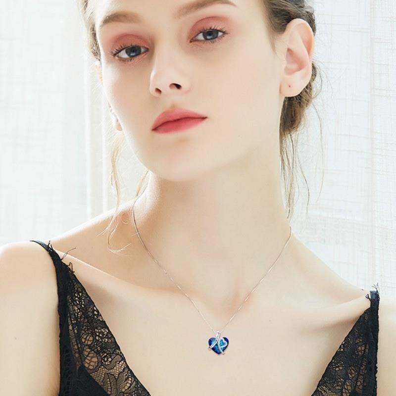 Kristallen ketting I Love You Forever