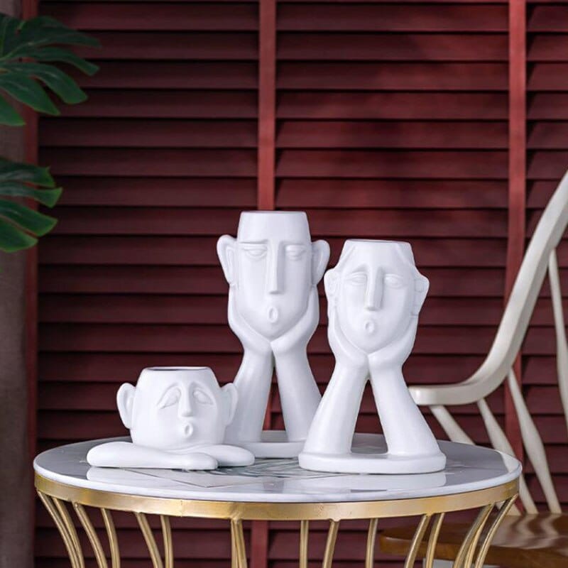 Sculptuurvaas en pennenhouder