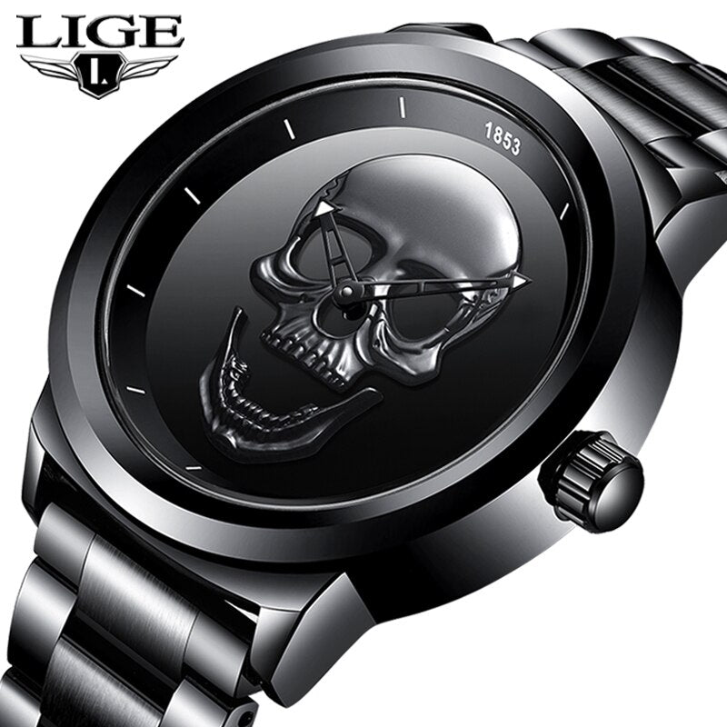 Horloge met schedelmotief LIGE