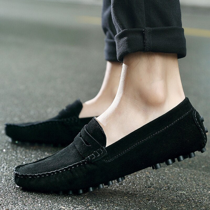Suède herenloafers voor casual outfits