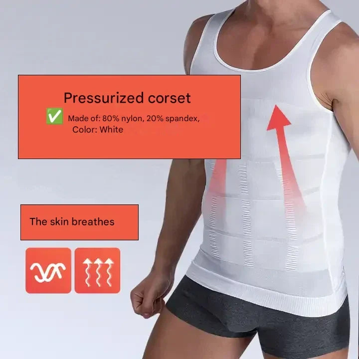 Corrigerend herenhemd met shaping effect