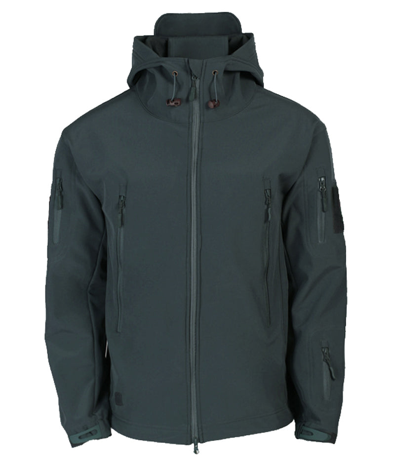 Heren softshell jas met capuchon