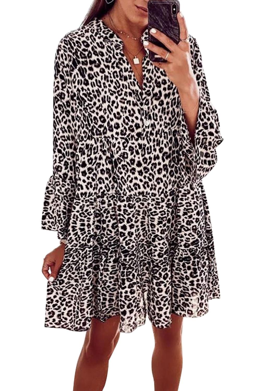 Flared jurk Geo
