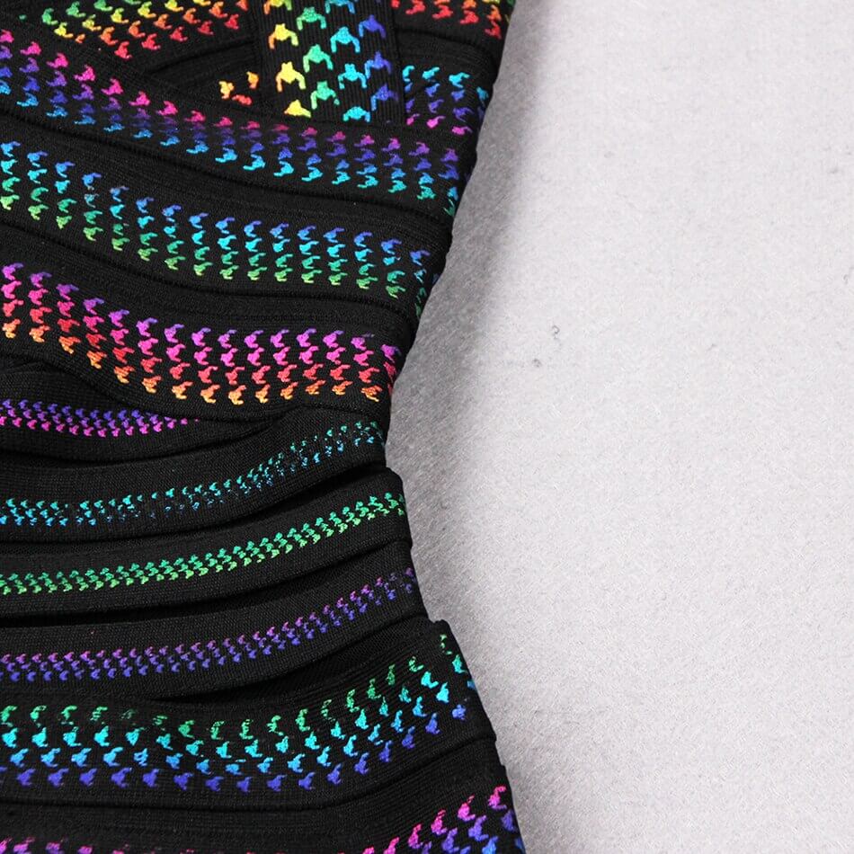 Gestreepte bodycon