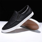 PU-leren heren slip-on sneakers