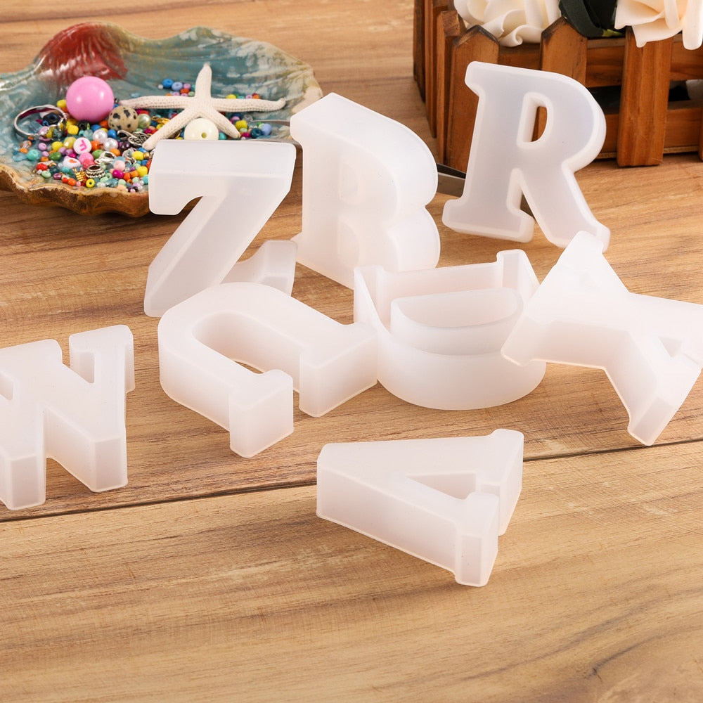3D siliconen mal om chocoladeletters te gieten – bakplezier — afbeelding 7