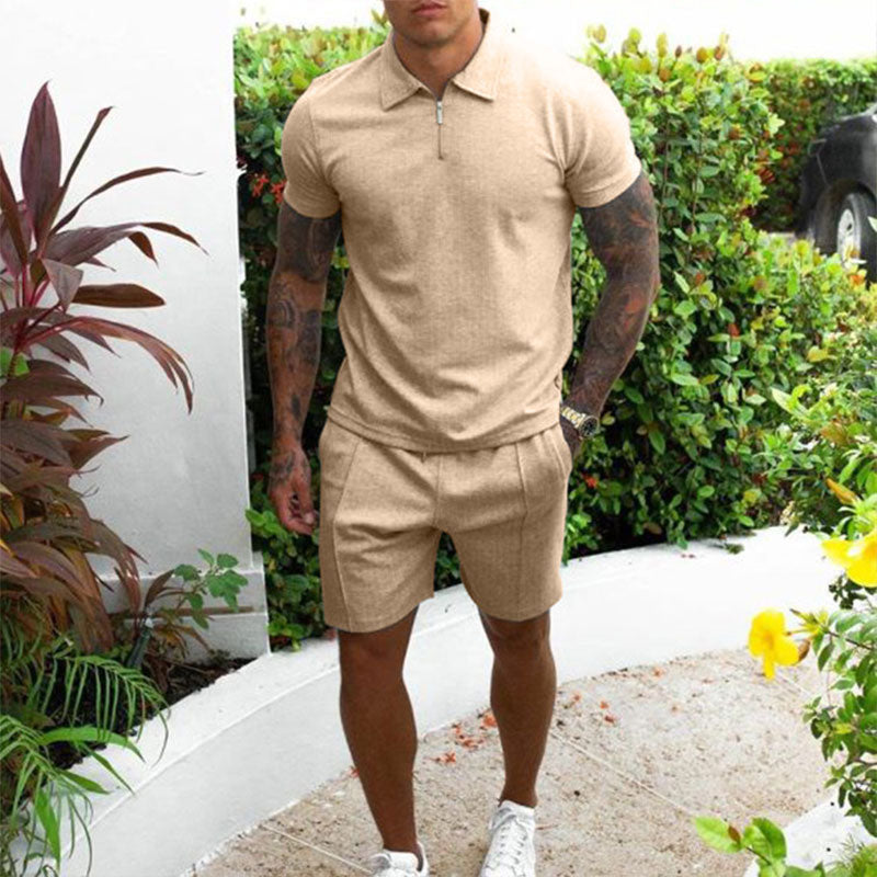 Polo & short set voor heren