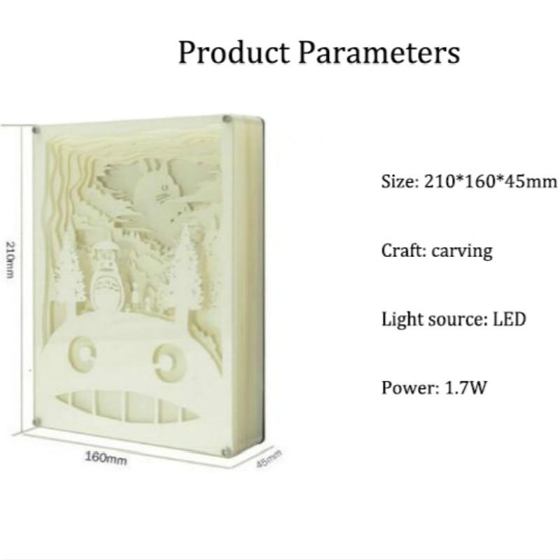 Exclusieve 3D nachtlamp 3D carving — afbeelding 14